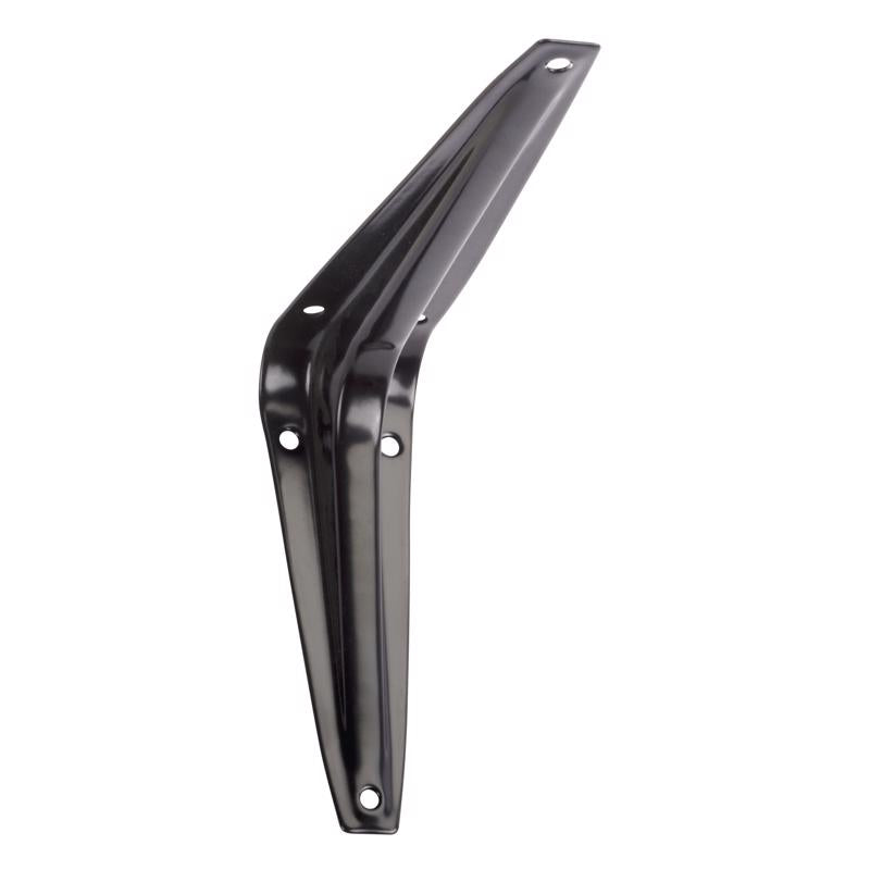 Hampton Black Steel Shelf Bracket 18 Ga. 6 in. L 100 lb