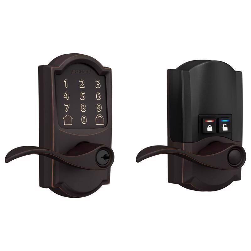 Schlage Encode Aged Bronze Metal Wi-Fi Deadbolt with Accent Lever