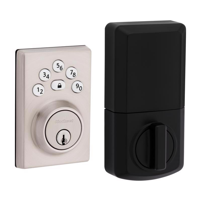 Kwikset Powerbolt Satin Nickel Zinc Electronic Deadbolt