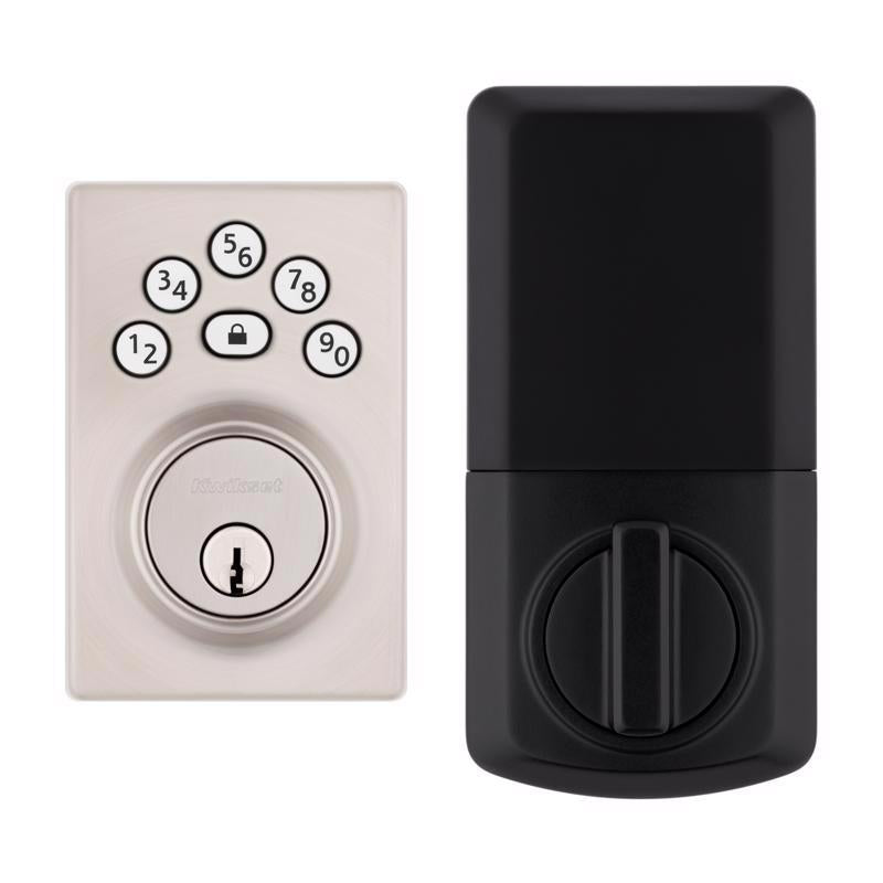 Kwikset Powerbolt Satin Nickel Zinc Electronic Deadbolt