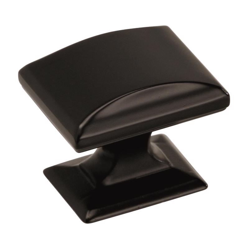 Amerock Candler Transitional Rectangle Cabinet Knob 1-1/8 in. Black Bronze