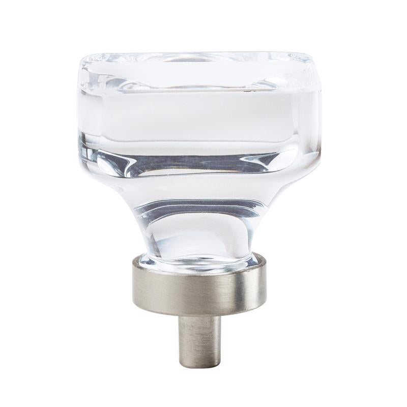 Amerock Glacio Contemporary Square Cabinet Knob 1-5/16 in. Satin Nickel