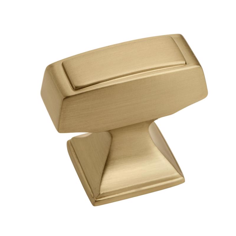 Amerock Mulholland Traditional Rectangle Cabinet Knob 1-3/16 in. Champagne Bronze