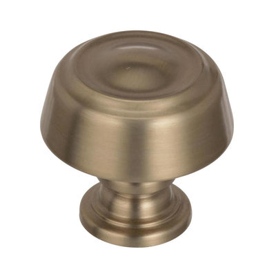 Amerock Kane Transitional Round Cabinet Knob 1-3/16 in. D 1-3/16 in. Golden Champagne
