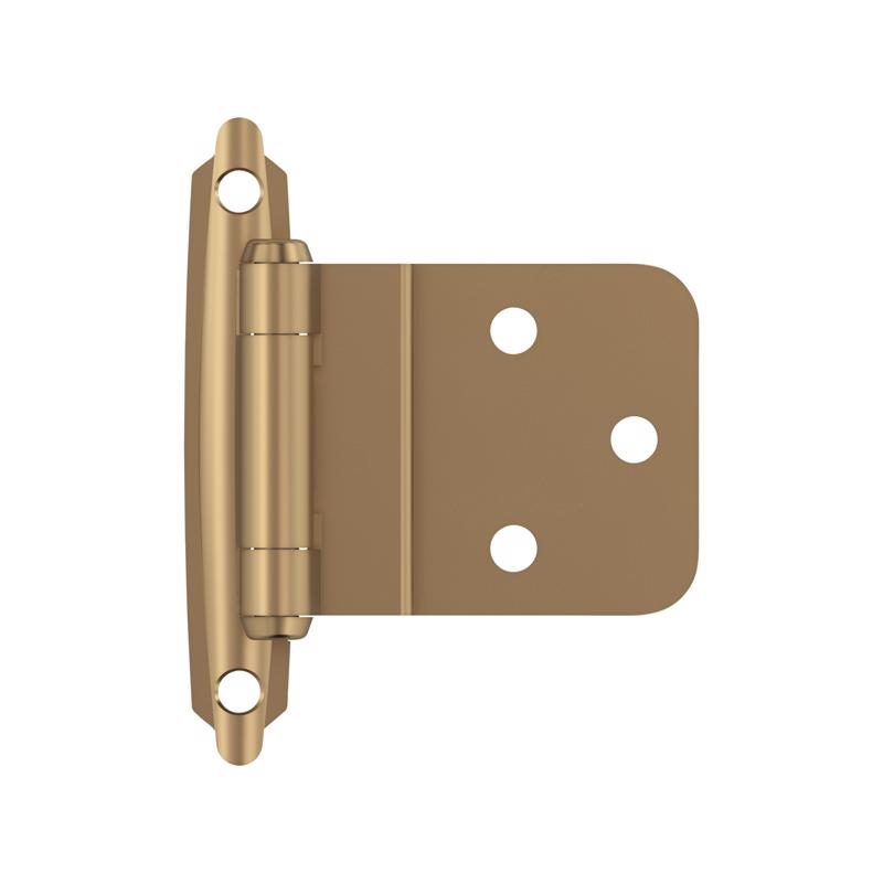 Amerock 2-15/79 in. W X 2-3/4 in. L Champagne Bronze Brown Steel Inset Hinge 2 pk