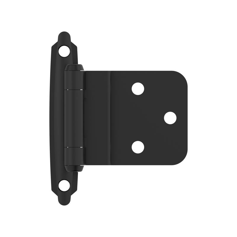 Amerock 2-15/79 in. W X 2-3/4 in. L Matte Black Steel Inset Hinge 2 pk