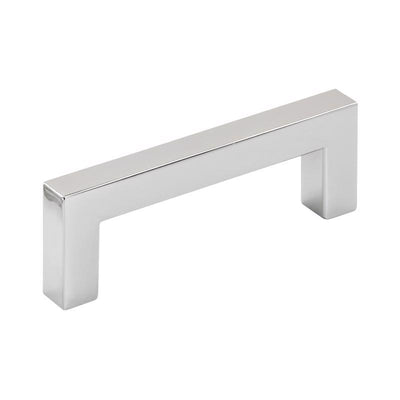 Amerock Monument Contemporary Bar Cabinet Pull 3 in. Polished Chrome Silver