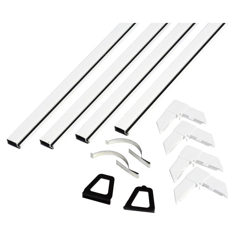 Phifer Wire Gloss White Aluminum 5/16 in. W X 60 in. L Screen Frame Kit