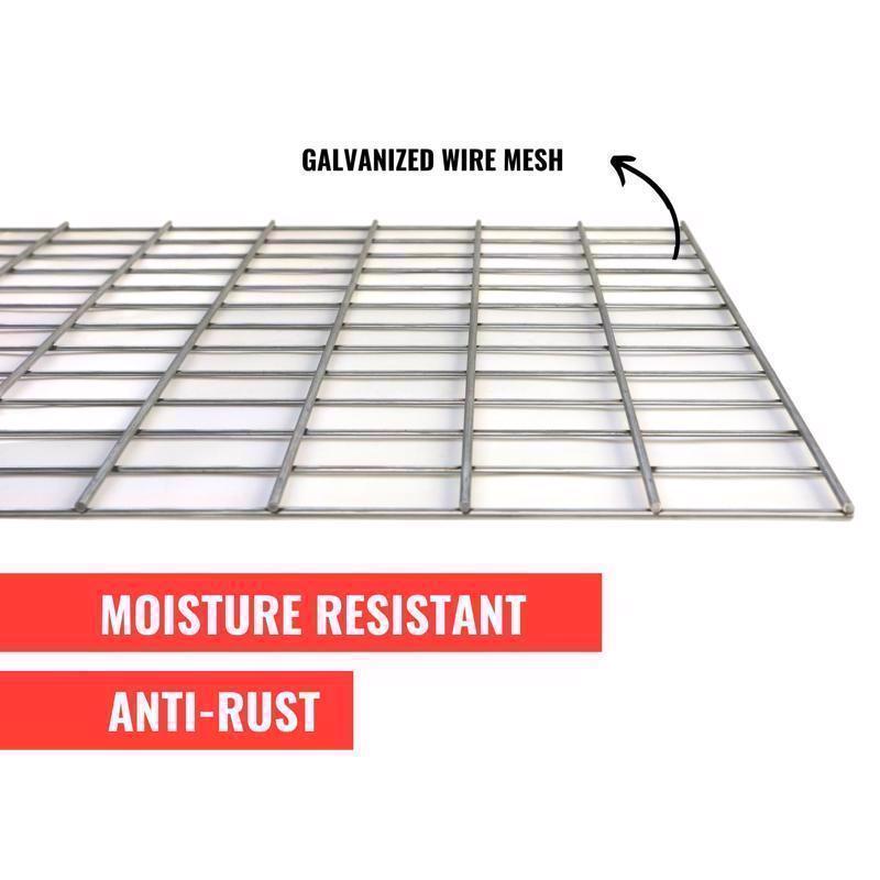 Ar Shelving Wire Heavy Duty 71 in. H X 47 in. W X 20 in. D Metal Shelving Unit