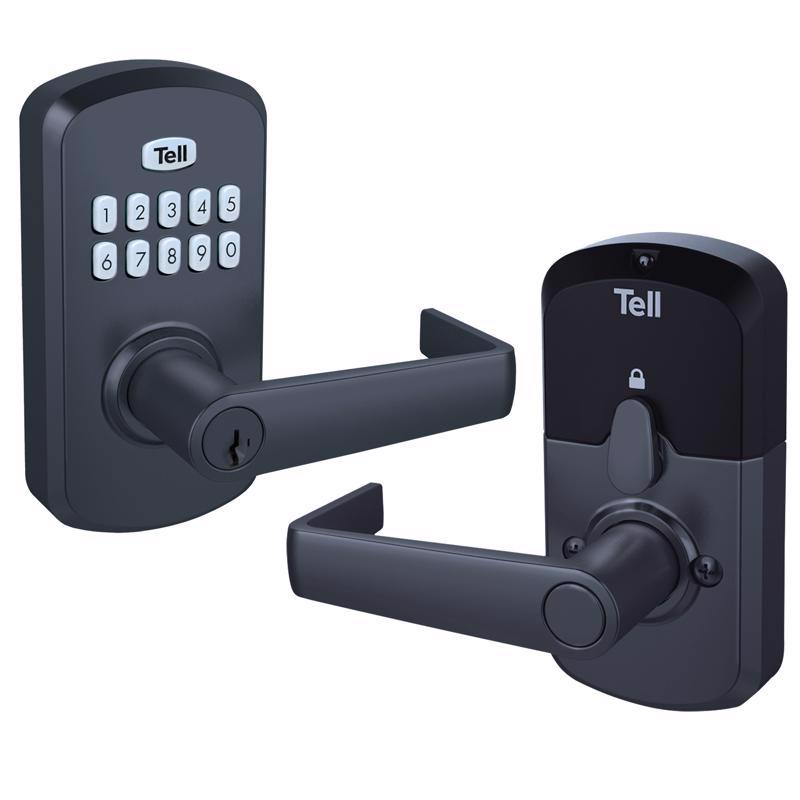 Tell Matte Black Steel Electronic Keypad Entry Lock