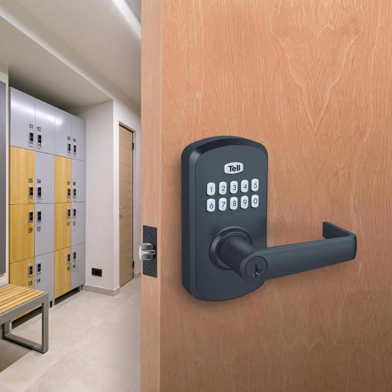 Tell Matte Black Steel Electronic Keypad Entry Lock