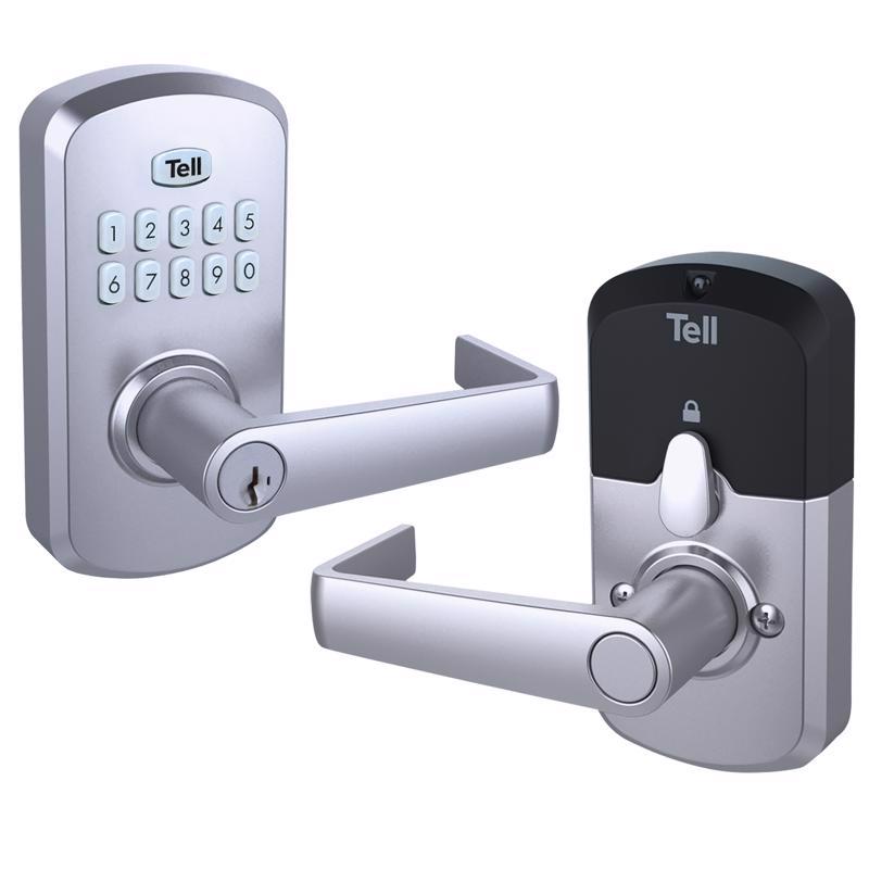 Tell Satin Chrome Steel Electronic Keypad Entry Lock