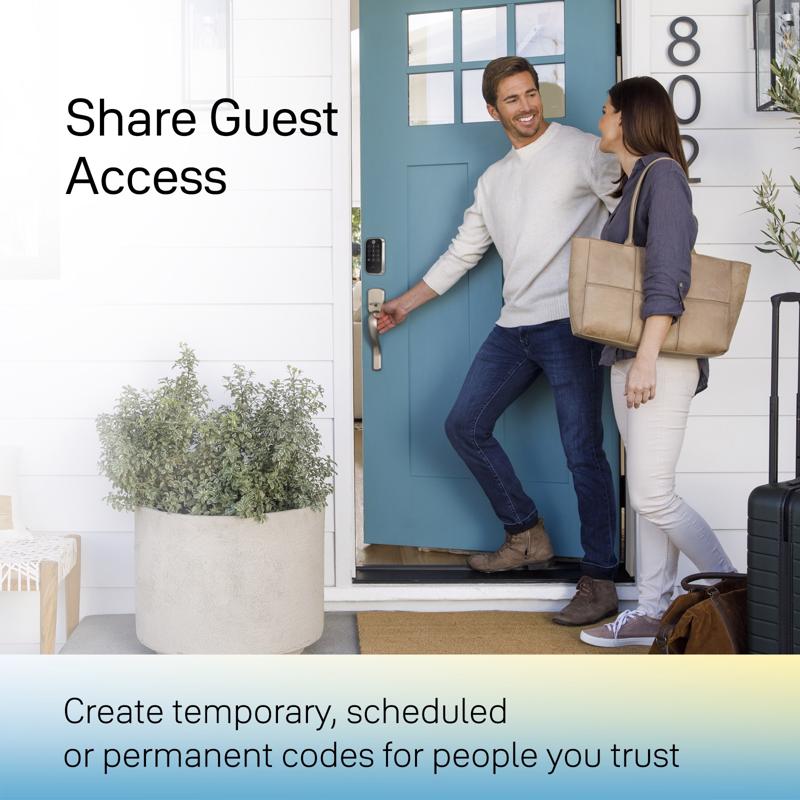 Yale Assure Lock 2 Matte Black Metal Bluetooth Keypad Entry Smart Lock