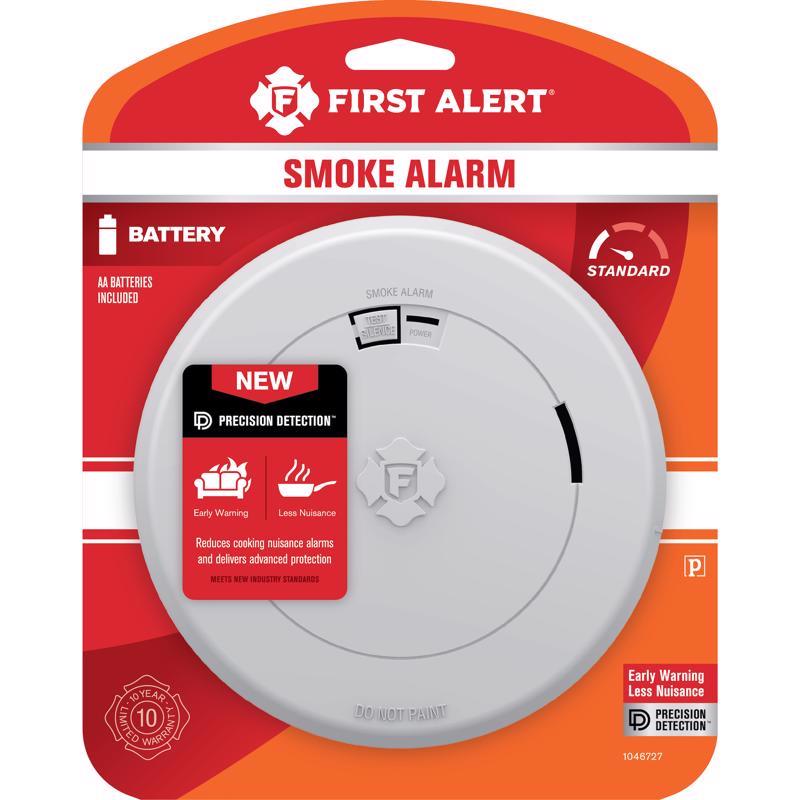 First Alert Slim Battery-Powered Photoelectric Smoke Detector