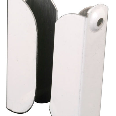 Prime-Line Painted White Aluminum 7/16 in. W X 2 in. L Screen Top Hanger 2 pk