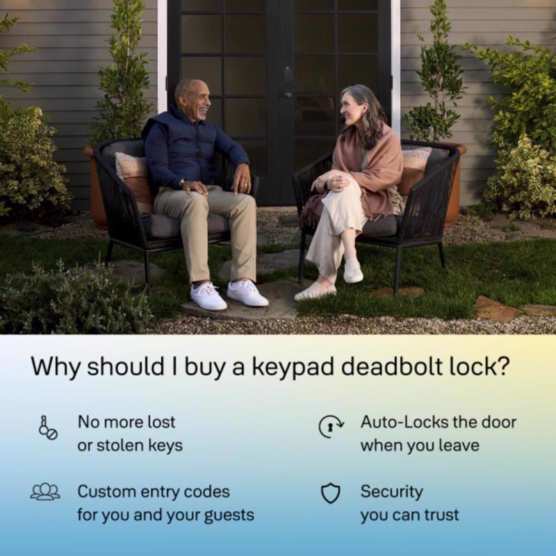 Yale Code Satin Nickel Bi-Metal Electronic Touch Pad Deadbolt