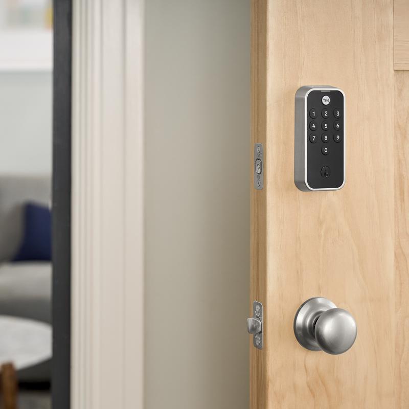 Yale Code Satin Nickel Bi-Metal Electronic Touch Pad Deadbolt