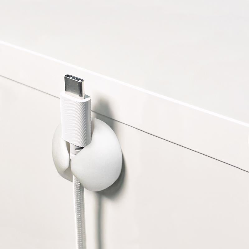 Wrap-It 1 in. L White Plastic Cable Clip