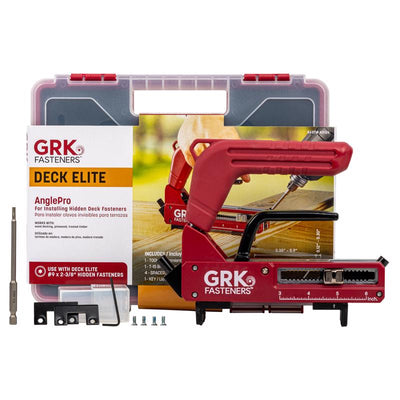 GRK Fasteners AnglePro No. 0 in. X 9.3 in. L Red Star Bugle Head Hidden Deck Fastener