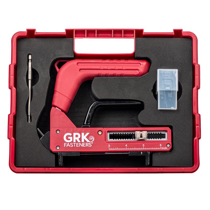 GRK Fasteners AnglePro No. 0 in. X 9.3 in. L Red Star Bugle Head Hidden Deck Fastener