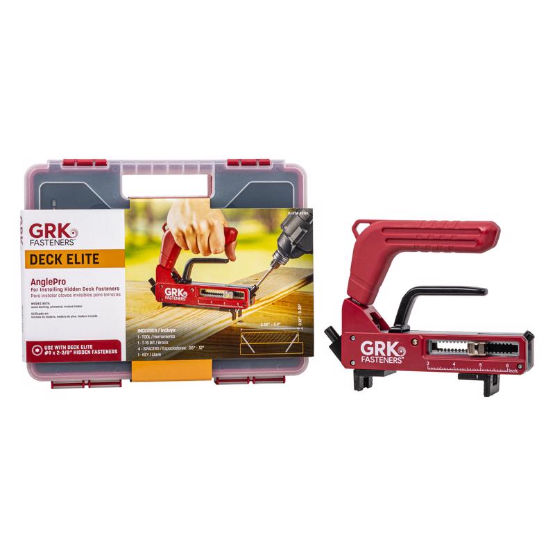 GRK Fasteners AnglePro No. 0 in. X 9.3 in. L Red Star Bugle Head Hidden Deck Fastener