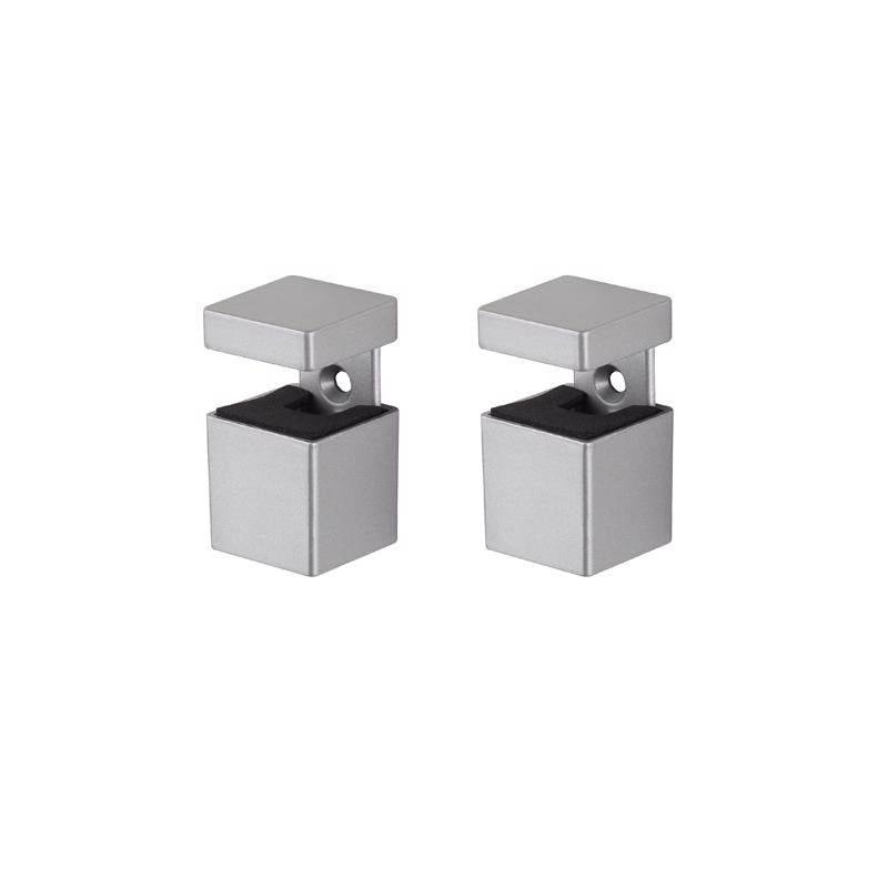 Dolle Bloc 2.5 in. H X 1.3 in. W X 1.3 in. D Silver Metal Shelf Clips