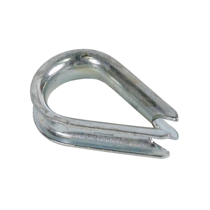Koch Industries Zinc-Plated Steel 3/8 in. D Wire Rope Thimble