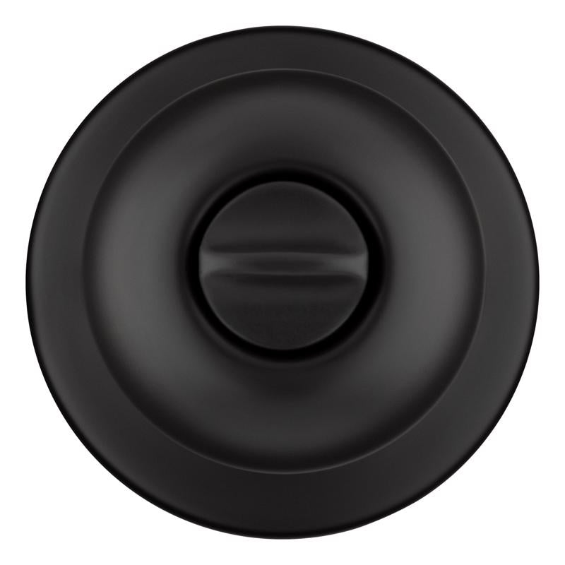 Kwikset Polo Traditional Matte Black Keyed Entry Door Knob 1-3/4 in.