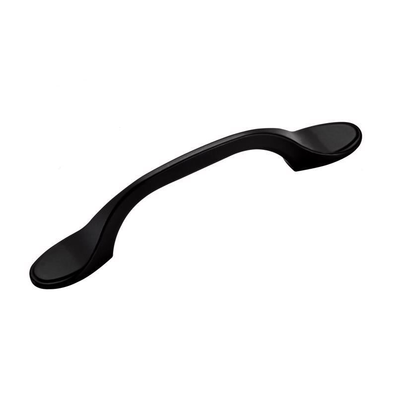 Amerock Transitional Arch Cabinet Pull 3 in. Matte Black Black