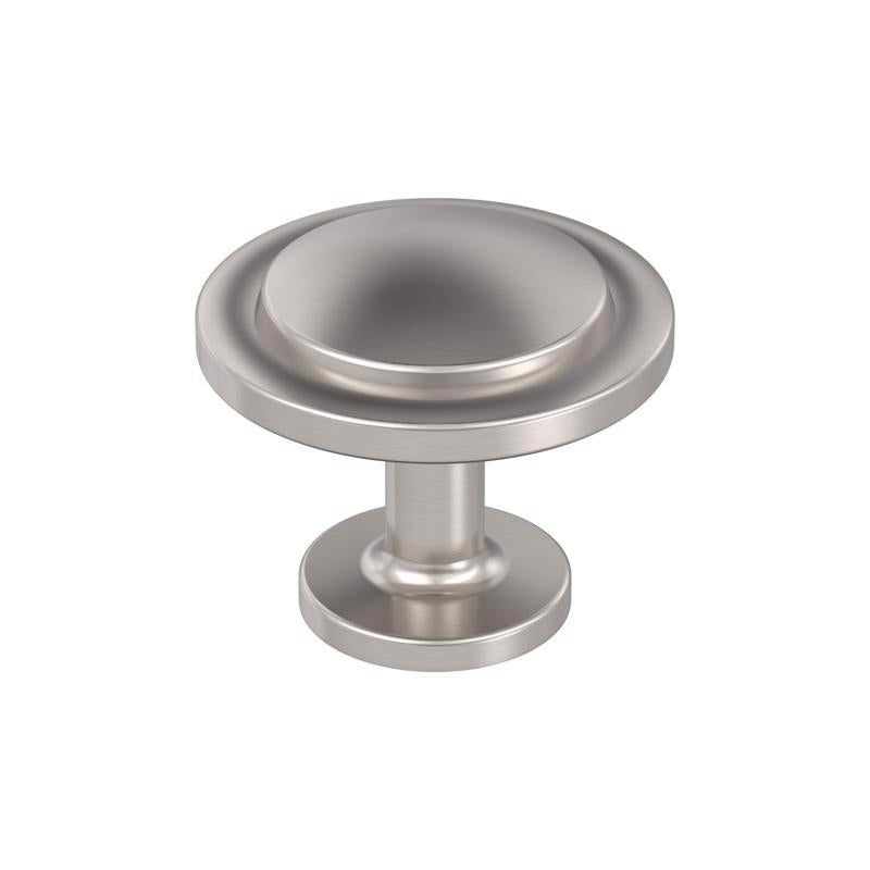 Amerock Everyday Basics Loop Round Cabinet Knob 1-3/16 in. D 1 in. Satin Nickel