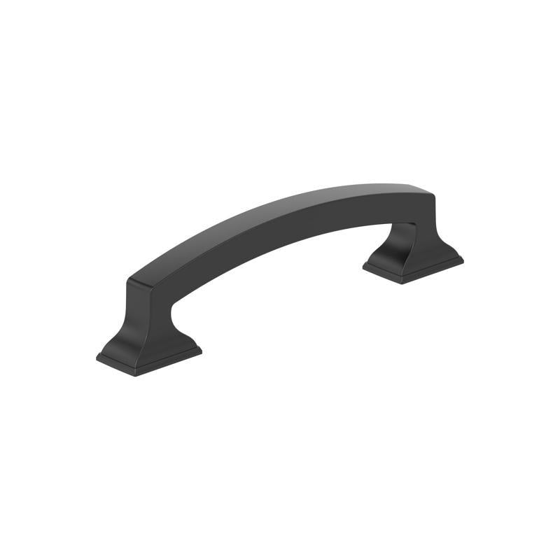 Amerock Everyday Basics Transitional Arch Cabinet Pull 3-3/4 in. Matte Black Black