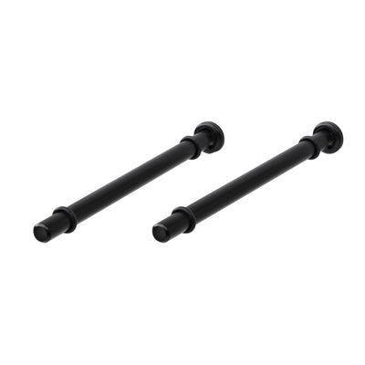 Dolle Atlas 0.9 in. H X 0.5 in. W X 7.9 in. D Black Steel Shelf Bracket