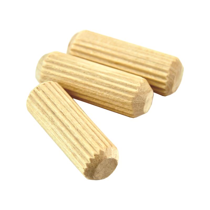 Richelieu Fluted Wood Dowel Pin 3/8 in. D X 1.5 in. L 27 pk Natural