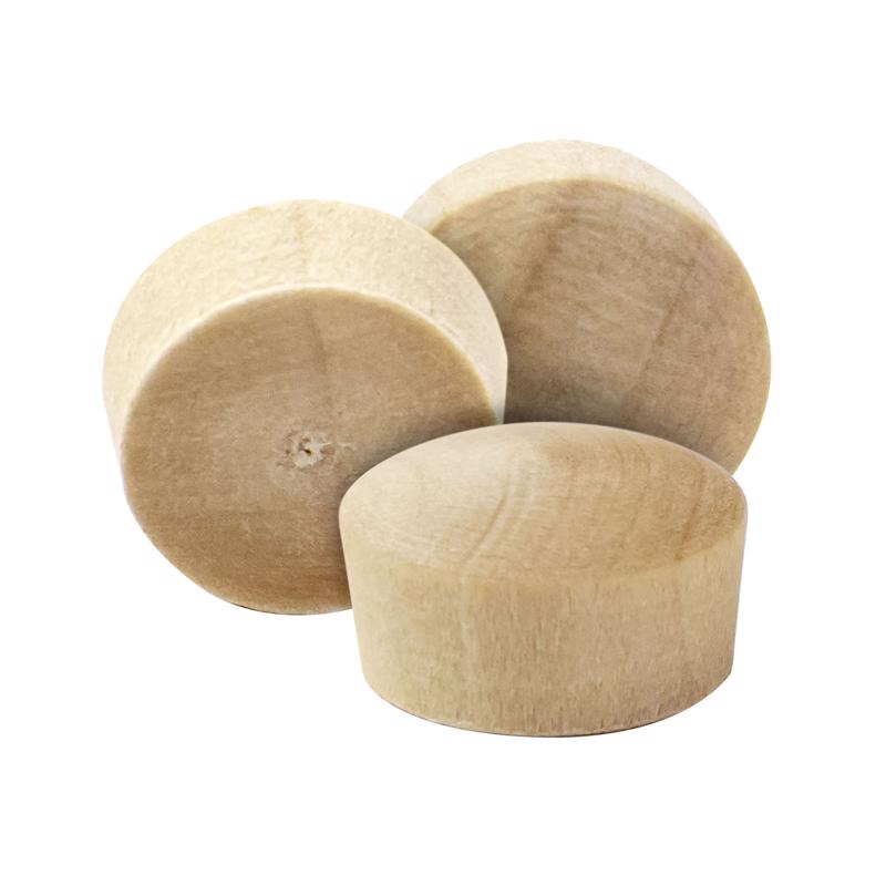 Richelieu Round Birch Head Plug 1/4 in. D X .25 in. L 25 pk Natural