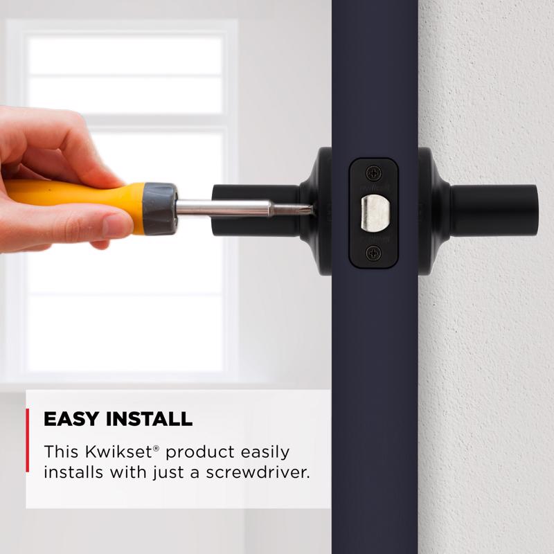 Kwikset Matte Black Privacy Lever Right or Left Handed