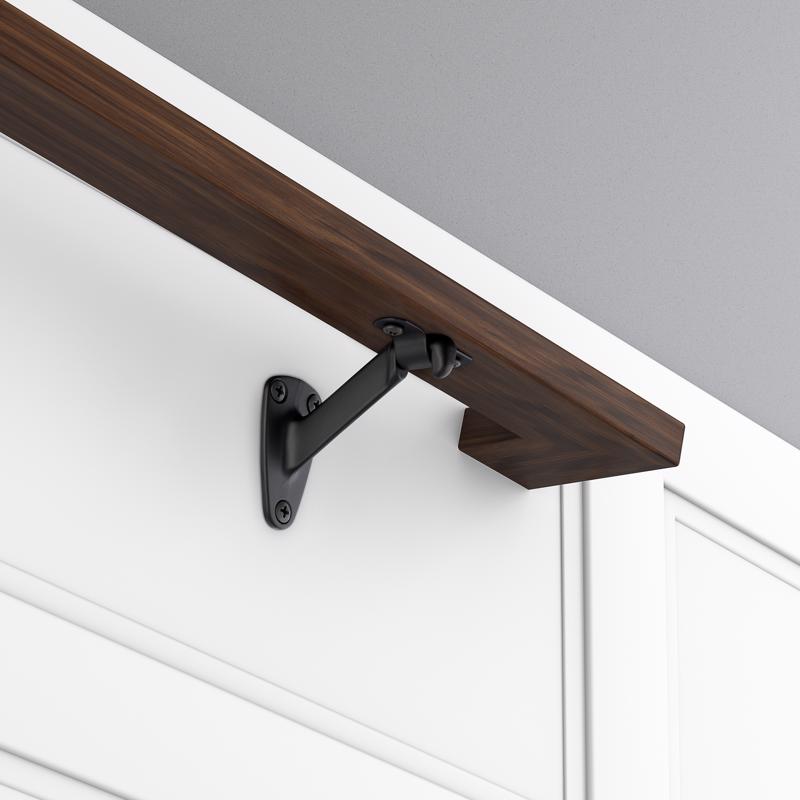 National Hardware Black Steel Handrail Bracket