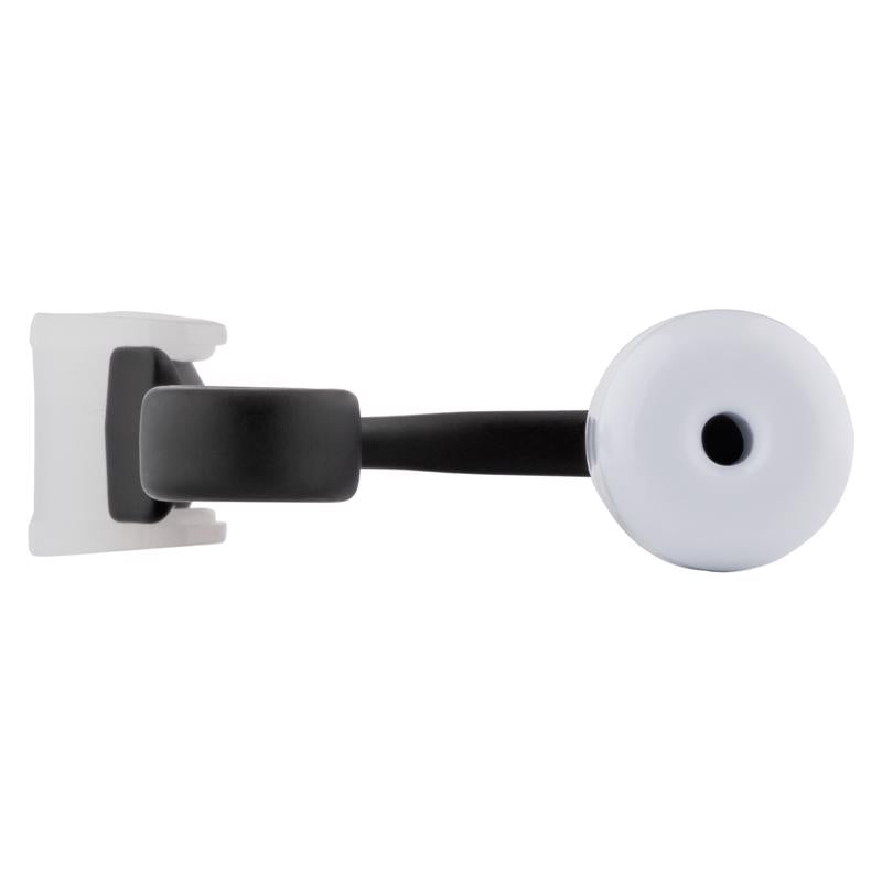 National Hardware Zinc Matte Black Hinge Pin Door Stop Mounts to door 0.63 in.