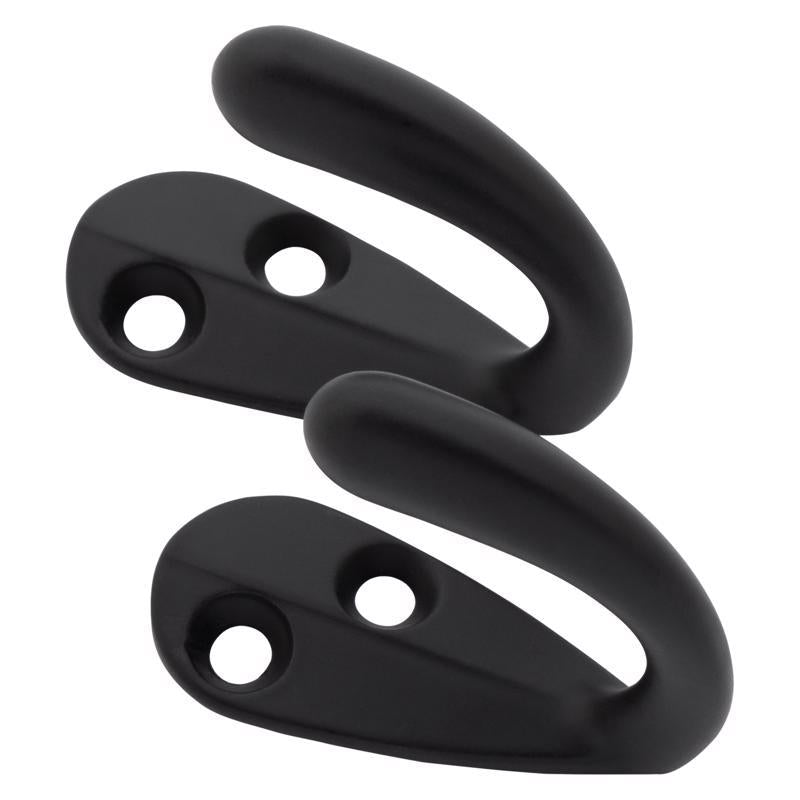 National Hardware Medium Matte Black Metal 3.94 in. L Rope/Tarp Hook 35 lb