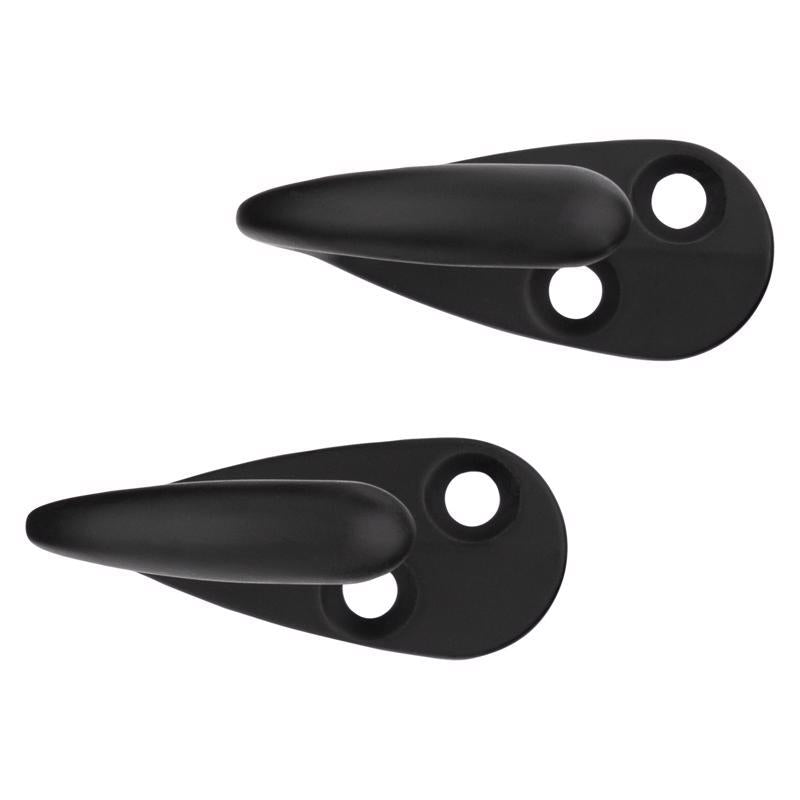 National Hardware Medium Matte Black Metal 3.94 in. L Rope/Tarp Hook 35 lb