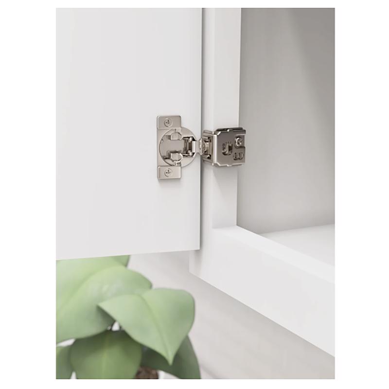 Amerock 1.25 in. W X 2.87 in. L Nickel Silver Steel Self-Closing Concealed Hinge 2 pk