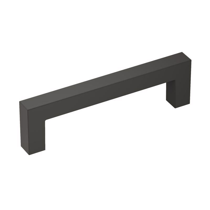 Amerock Monument Contemporary Bar Cabinet Pull 3-3/4 in. Matte Black Black