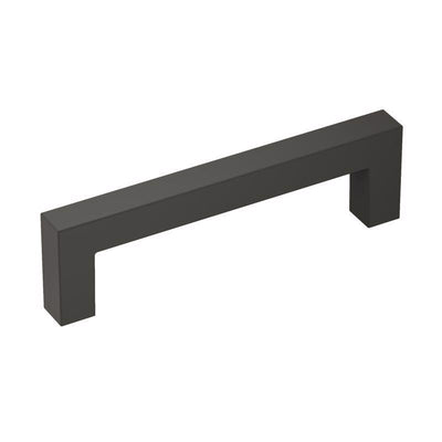 Amerock Monument Contemporary Bar Cabinet Pull 3-3/4 in. Matte Black Black