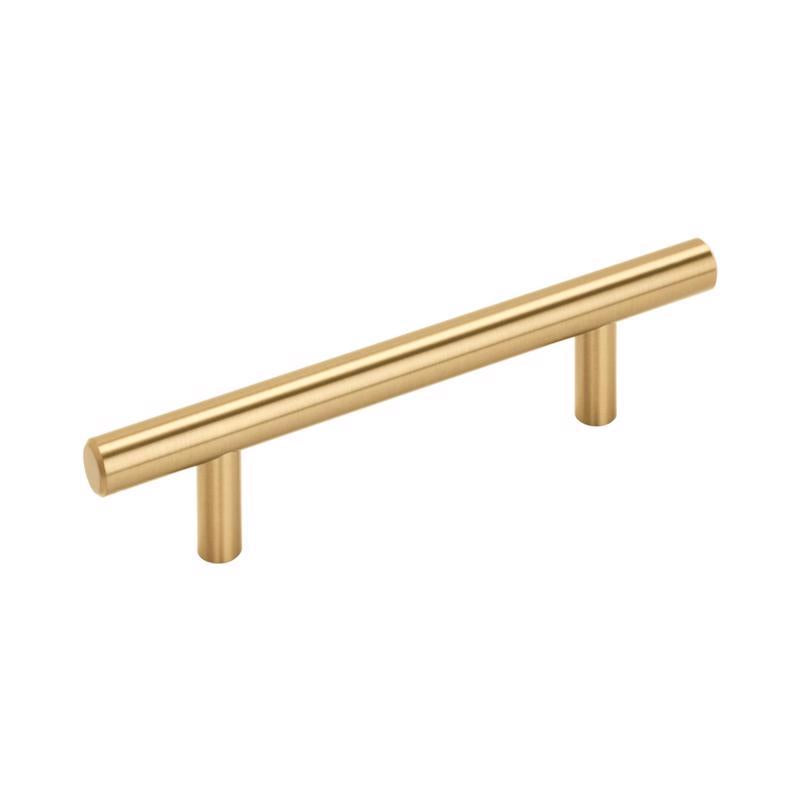 Amerock Contemporary Bar Cabinet Pull 3-3/4 in. Champagne Bronze Gold