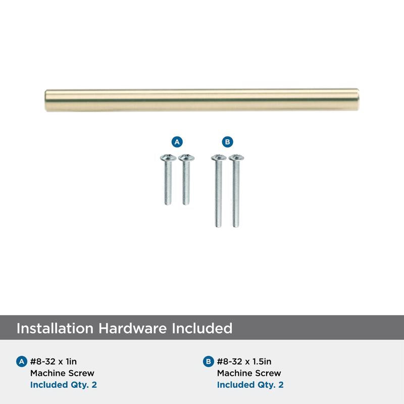 Amerock Contemporary Bar Cabinet Pull 3-3/4 in. Champagne Bronze Gold