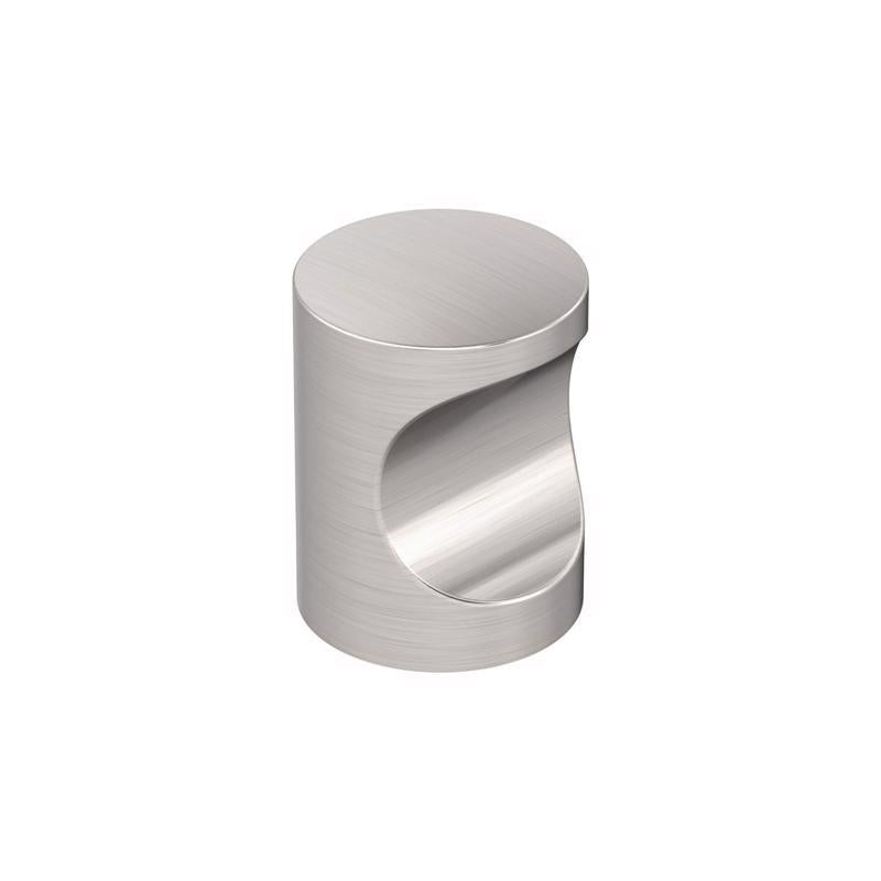 Amerock Whistle Contemporary  Round Cabinet Knob 11/16 in. D 0.93 in. Satin Nickel