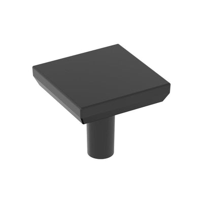 Amerock Chamfered Edge Contemporary  Square Cabinet Knob 1.06 in. D 1 in. Matte