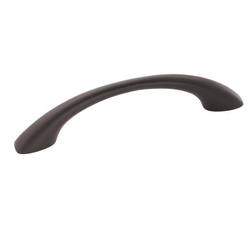 Amerock Contemporary Arch Cabinet Pull 3-3/4 in. Matte Black Black