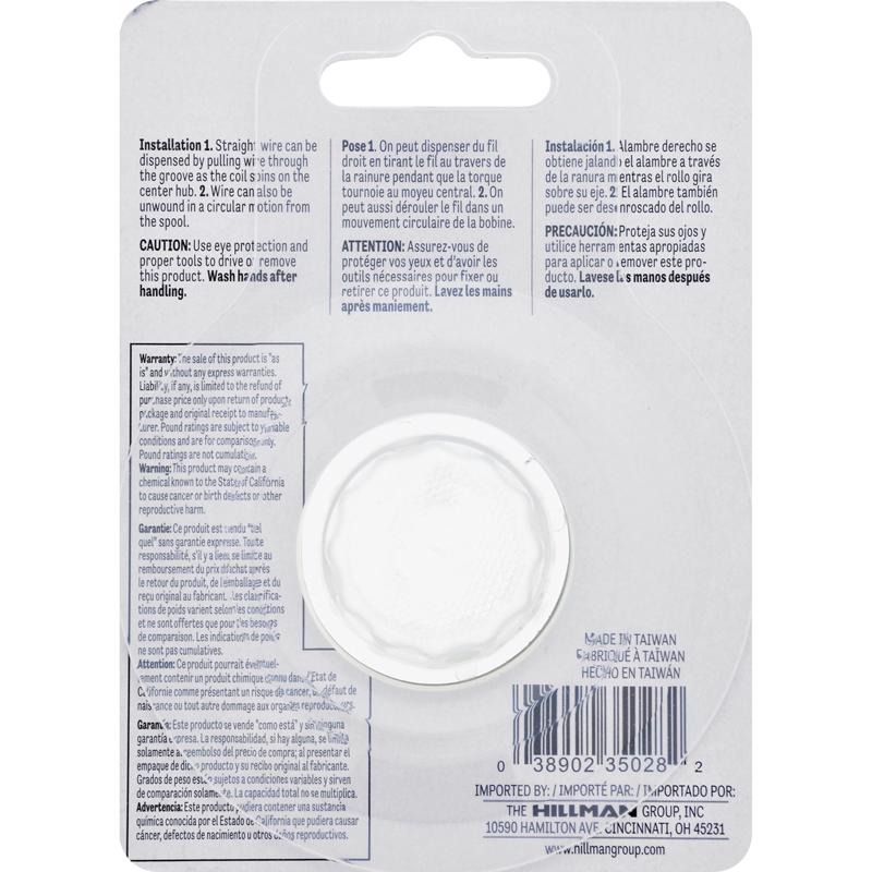 HILLMAN 100 ft. L Galvanized Steel 28 Ga. Hobby Wire