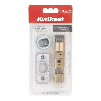 Kwikset Satin Chrome Gold Metal Door Latch