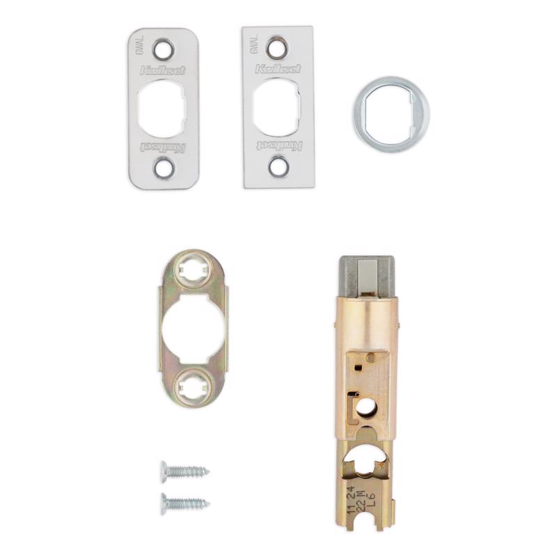 Kwikset Satin Chrome Gold Metal Door Latch
